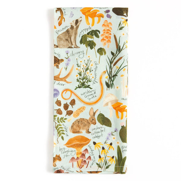 Flora & Fauna Kitchen Towel - Pinecone Trading Co.