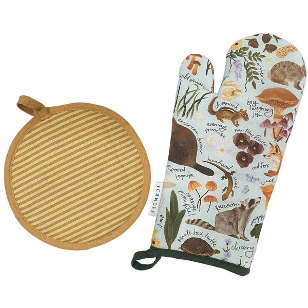 Flora & Fauna Pot Holder Set - Pinecone Trading Co.