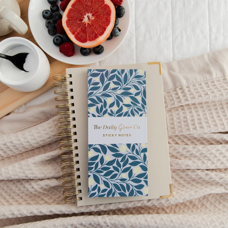 French Blue Floral Planner Stickies - Pinecone Trading Co.