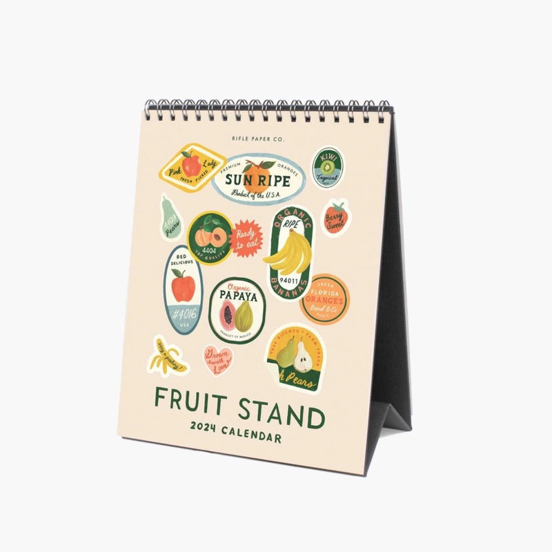 Fruit Stand 2024 Desk Calendar - Pinecone Trading Co.