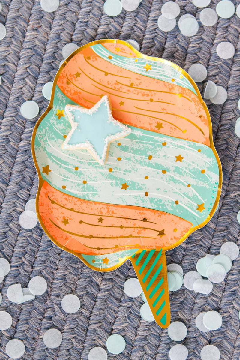 Fun Fair Cotton Candy Plate - Pinecone Trading Co.