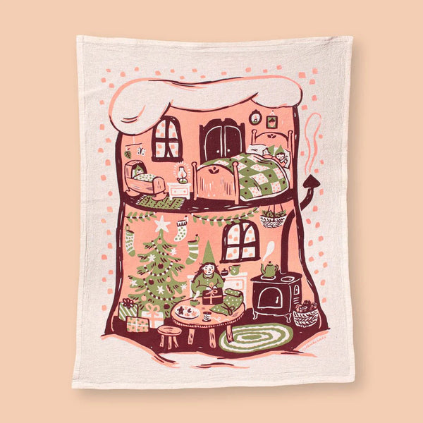 Gnome For The Holidays Tea Towel - Pinecone Trading Co.