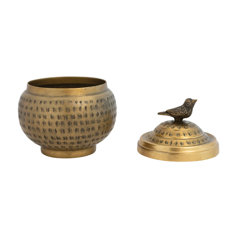 Golden Bird Container - Pinecone Trading Co.