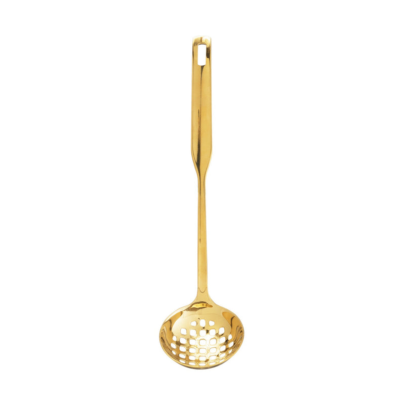Golden Fields Stainless Steel Slotted Ladle - Pinecone Trading Co.