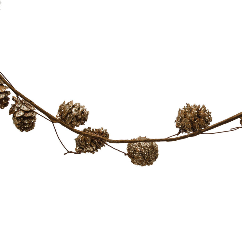 Golden Pinecone Garland - Pinecone Trading Co.