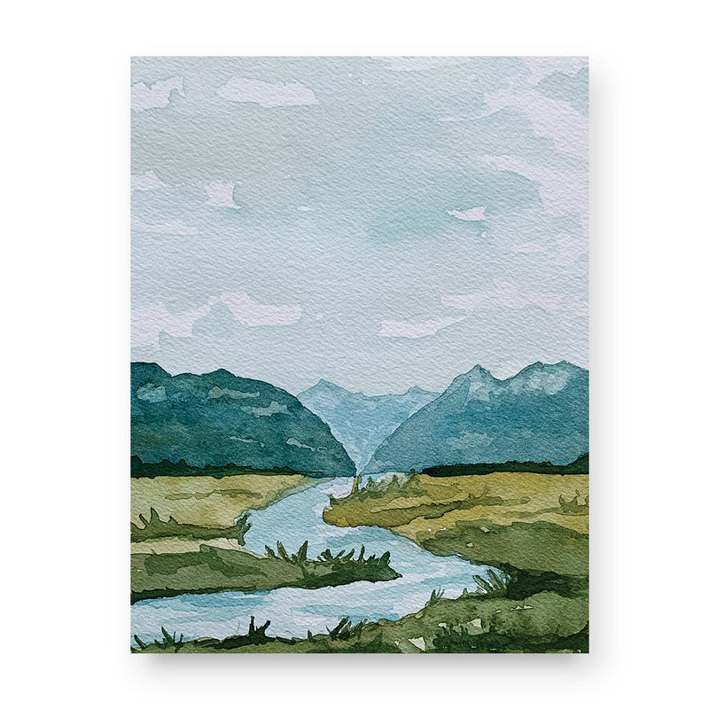 Green Pastures, Still Waters Print - Pinecone Trading Co.