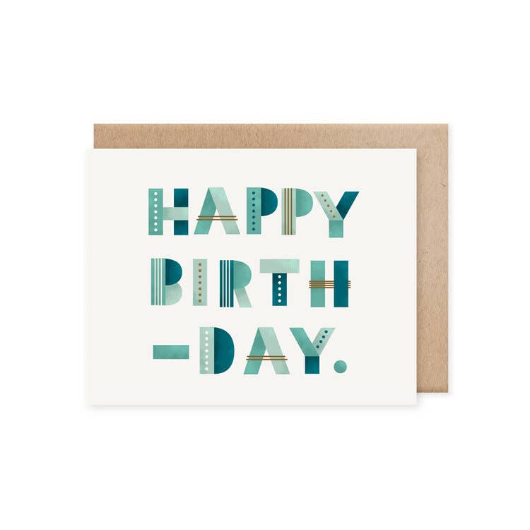 Happy Birth-day Card - Pinecone Trading Co.
