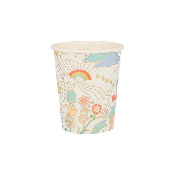 Happy Doodle Party Cups - Set of 8 - Pinecone Trading Co.