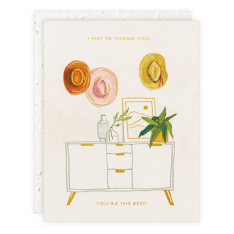 Hats Off Card - Pinecone Trading Co.