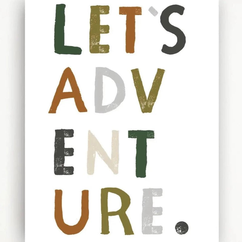 Let's Adventure Art Print - Pinecone Trading Co.