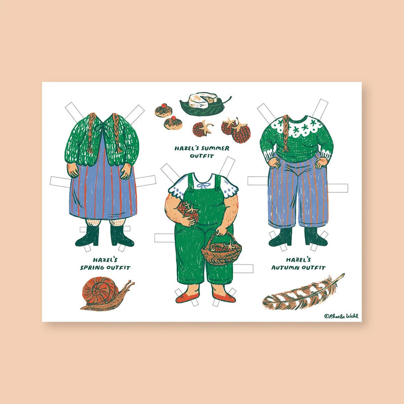 Little Witch Hazel Paperdoll Set - Pinecone Trading Co.