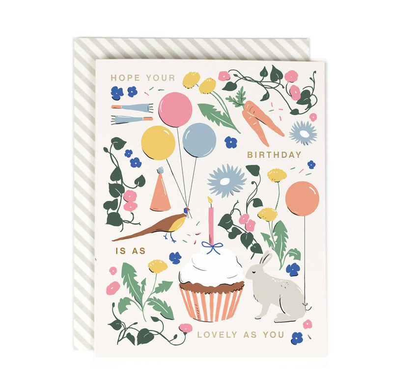 Lovely as You Birthday Card - Pinecone Trading Co.