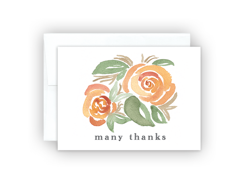 Many Thanks Card (Boxed Set Available) - Pinecone Trading Co.