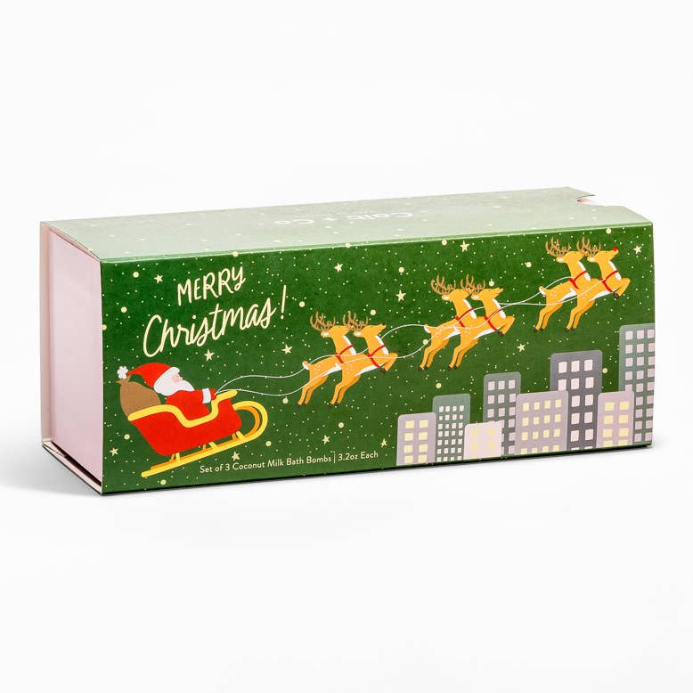 Merry Christmas! Bath Bomb Gift Set - Pinecone Trading Co.