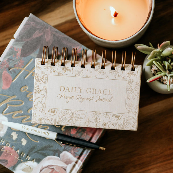 Mini Prayer Request Journal - Blush - Pinecone Trading Co.