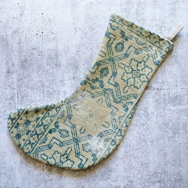 Minimal Chaos Vintage Salvaged Stocking No. 1 - Pinecone Trading Co.