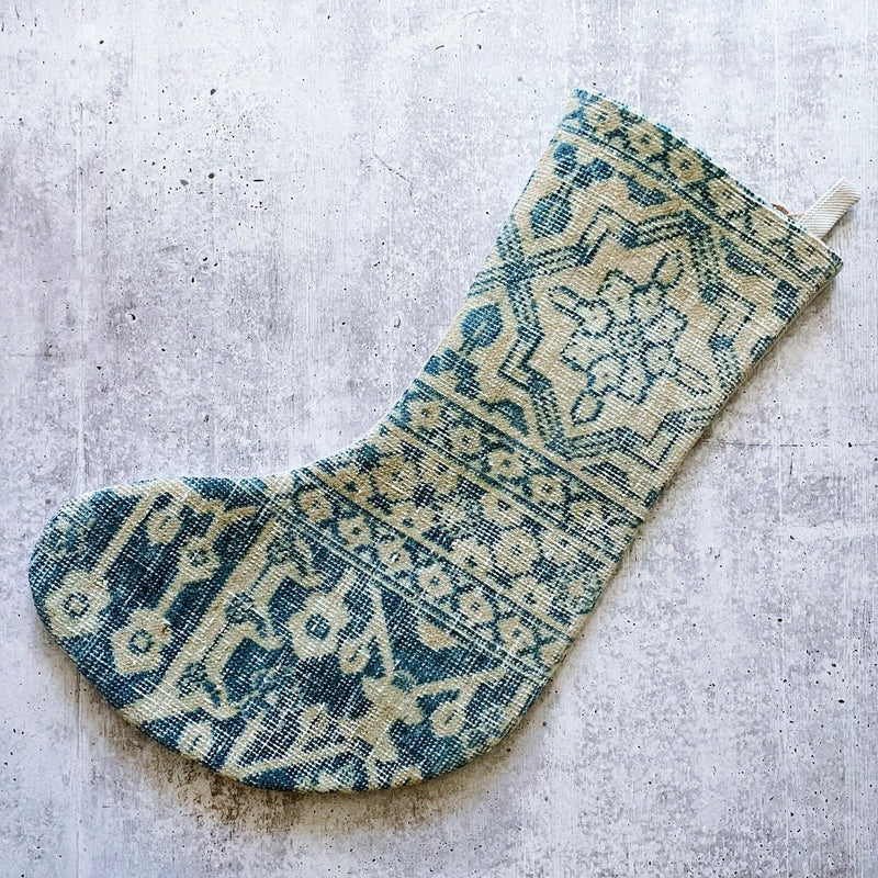 Minimal Chaos Vintage Salvaged Stocking No. 4 - Pinecone Trading Co.