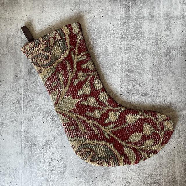 Minimal Chaos Vintage Salvaged Stocking No. 6 - Pinecone Trading Co.