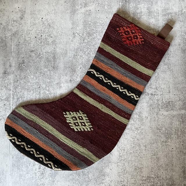 Minimal Chaos Vintage Salvaged Stocking No. 9 - Pinecone Trading Co.