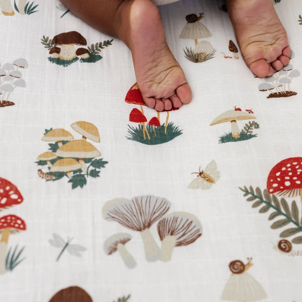 Mushroom Crib Sheet - Pinecone Trading Co.