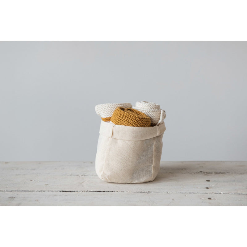 Mustard Knit Dish Cloths - Pinecone Trading Co.
