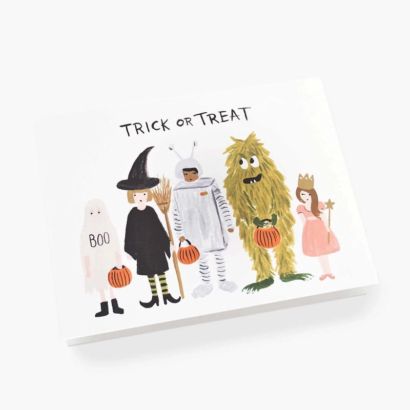 Neighborhood Lineup Halloween Card - Pinecone Trading Co.