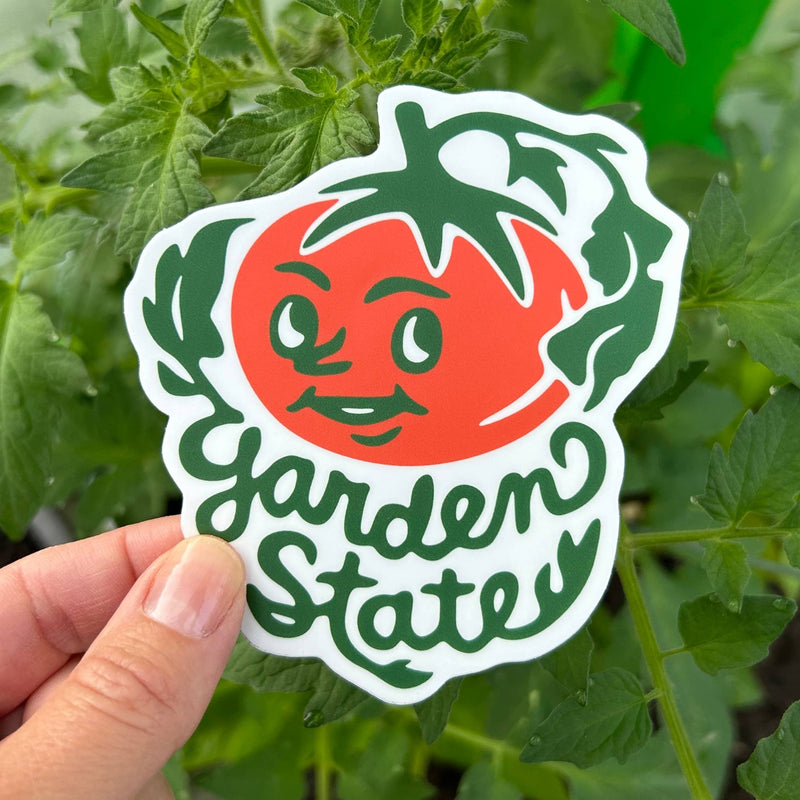 NJ Garden State Tomato Vinyl Decal - Pinecone Trading Co.