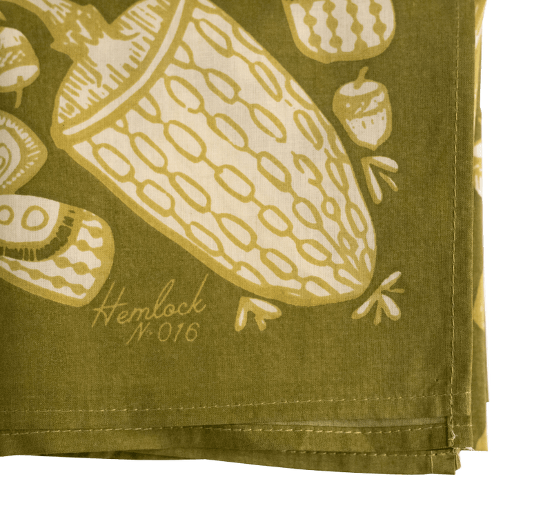 No. 016 Mushrooms Bandana - Pinecone Trading Co.