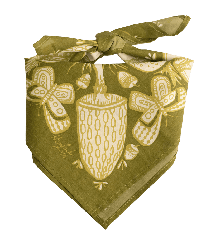 No. 016 Mushrooms Bandana - Pinecone Trading Co.