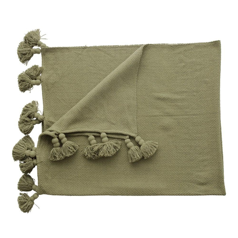 Olive Throw - Pinecone Trading Co.