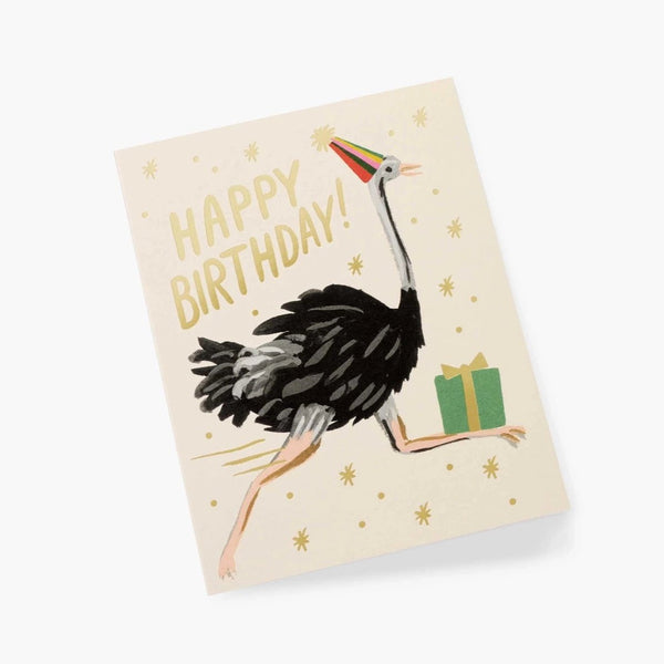 Ostrich Birthday Card - Pinecone Trading Co.