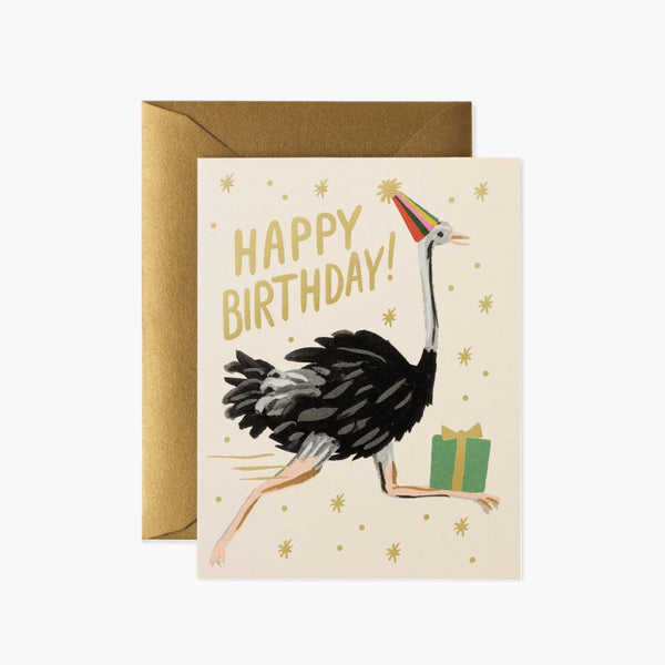 Ostrich Birthday Card - Pinecone Trading Co.