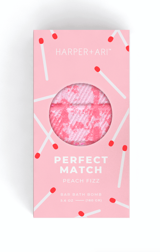 Perfect Match Peach Fizz Bath Bar - Pinecone Trading Co.