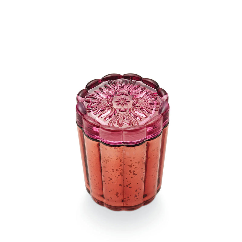 Pink Pepper Fruit Flourish Glass - Pinecone Trading Co.