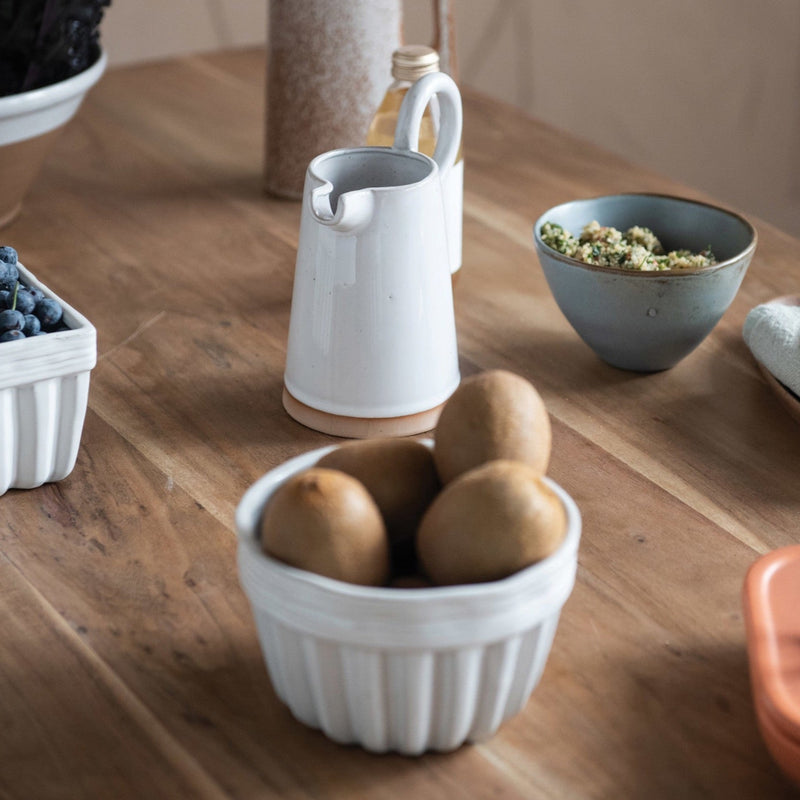 Reactive Glaze Stoneware Berry Bowl - Pinecone Trading Co.