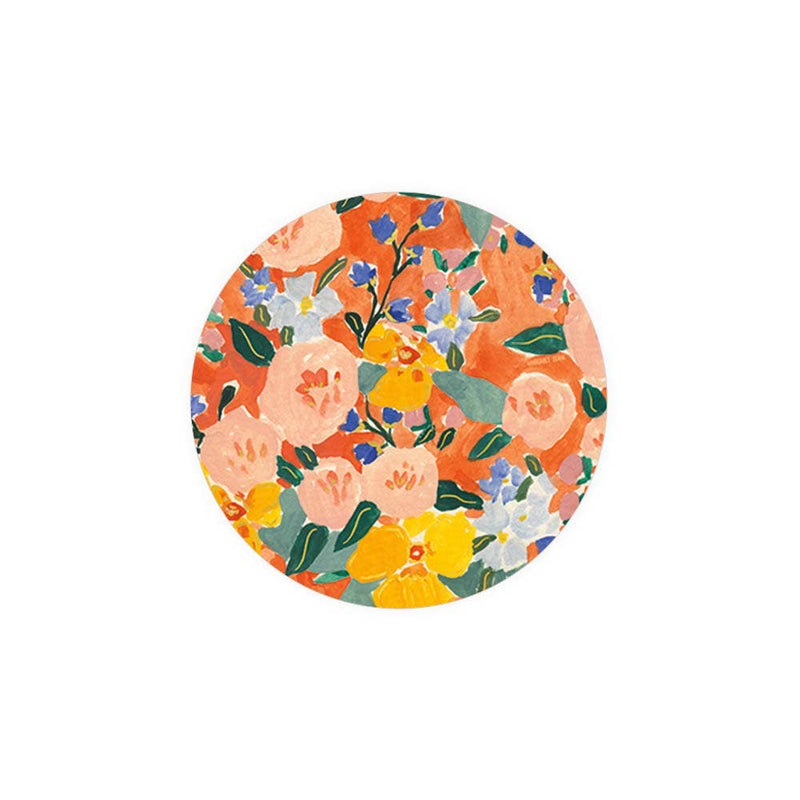 Red + Orange Floral Seedlings Coaster Set - Pinecone Trading Co.