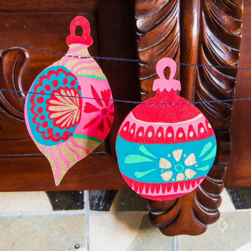 Retro Bauble Garland - Pinecone Trading Co.