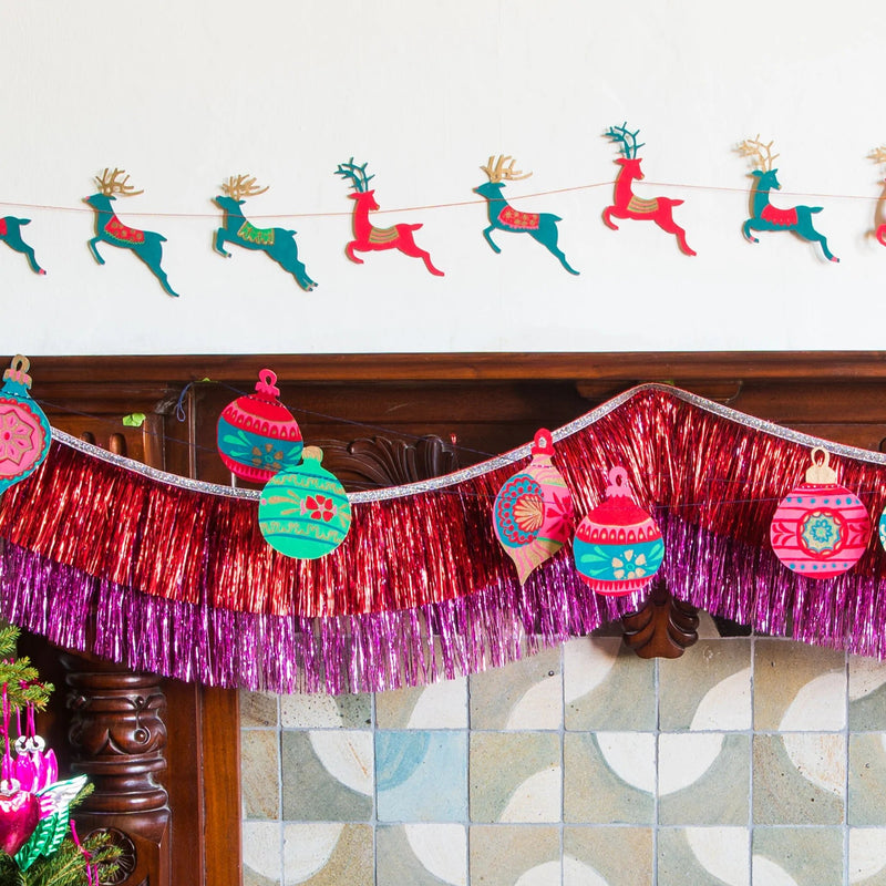 Retro Bauble Garland - Pinecone Trading Co.