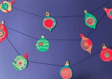 Retro Bauble Garland - Pinecone Trading Co.