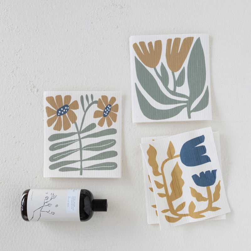 Reusable Cellulose Floral Sponge Cloth - Pinecone Trading Co.