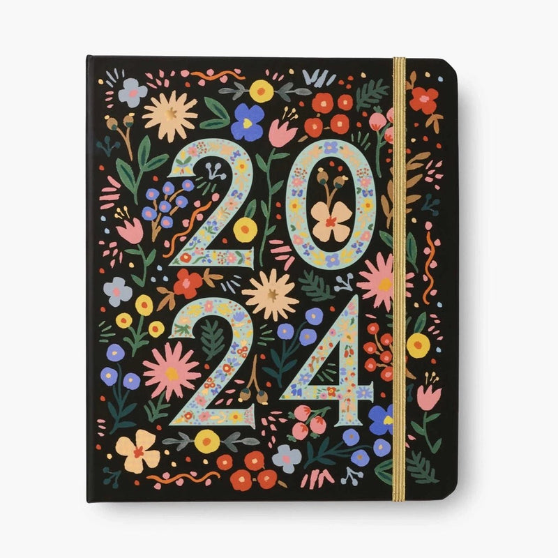 Rifle Paper Co. Flores 2024 17-Month Planner - Pinecone Trading Co.