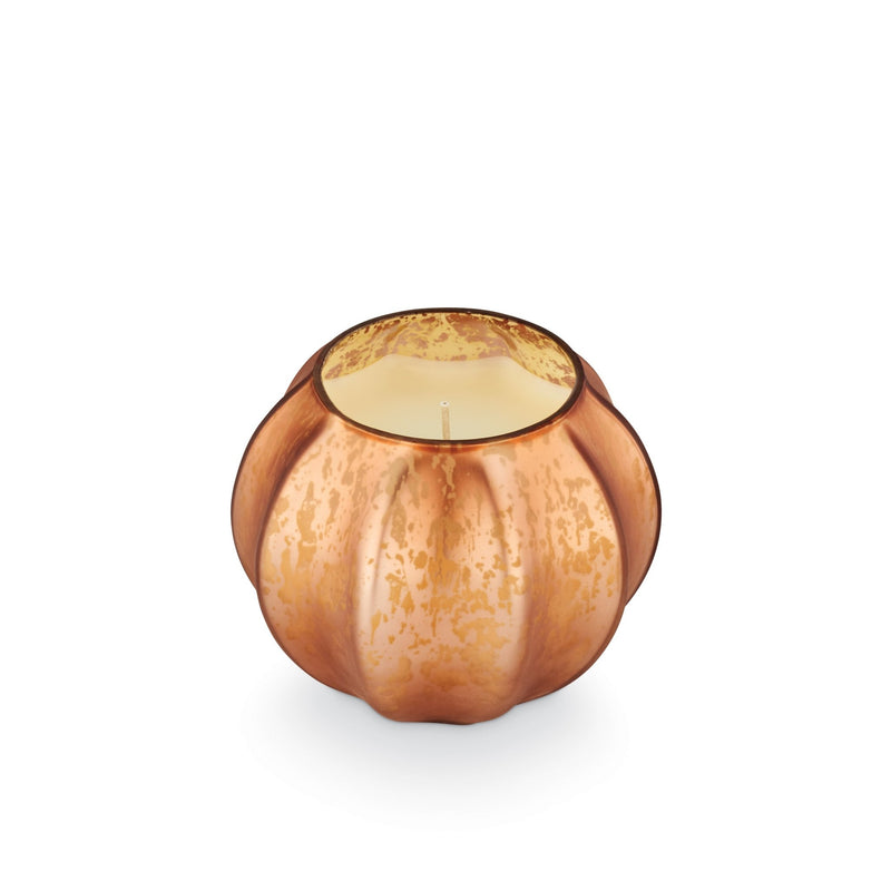 Rustic Pumpkin Mercury Glass Candle - Pinecone Trading Co.