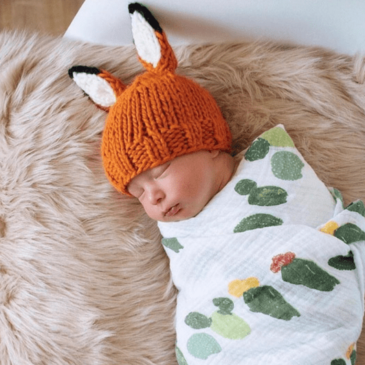 Rusty Fox Knit Hat - Pinecone Trading Co.