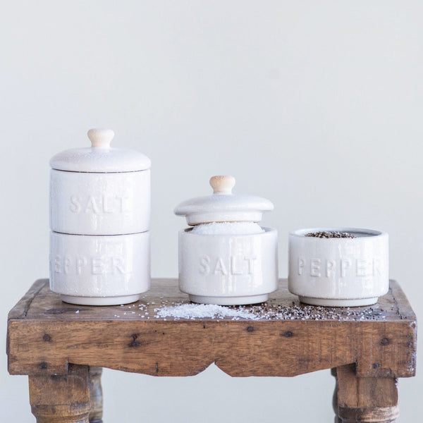 Salt and Pepper Pot Set - Pinecone Trading Co.