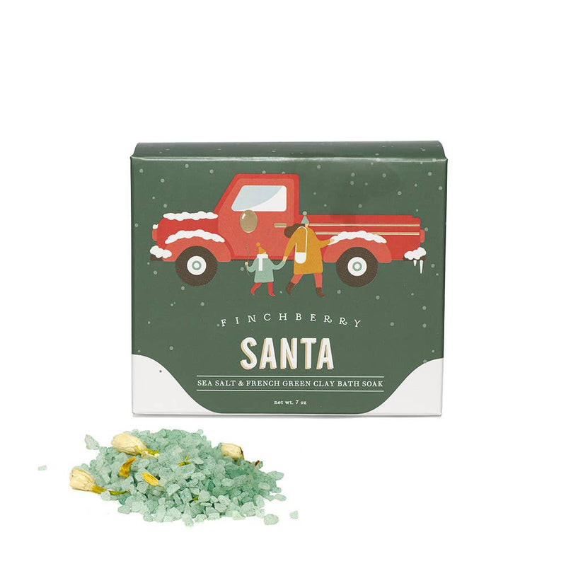 Santa -Clay & Salt Soak - Christmas Holiday Stocking Stuffer - Pinecone Trading Co.