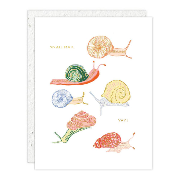 Snail Mail Yay! Greeting Card - Pinecone Trading Co.