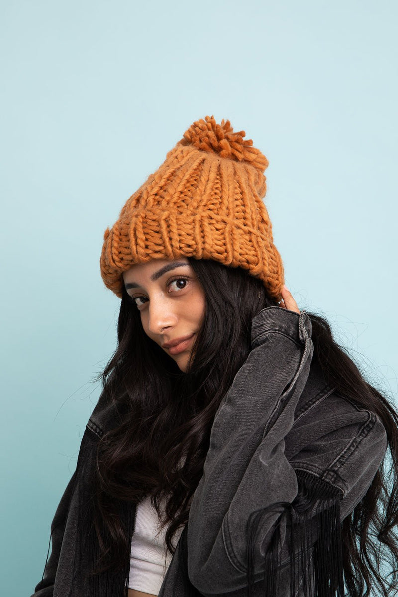 Soft Chunky Cable Knit Beanie - Pinecone Trading Co.