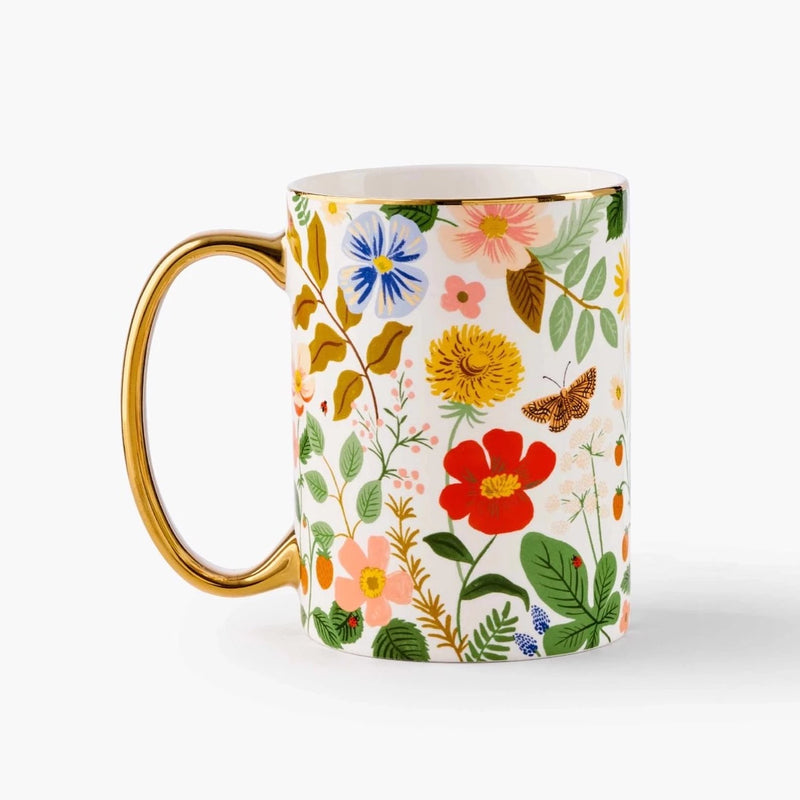 Strawberry Fields Porcelain Mug | Rifle Paper Co. - Pinecone Trading Co.