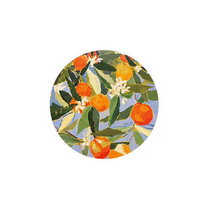 Sunny Oranges Seedlings Coaster Set - Pinecone Trading Co.