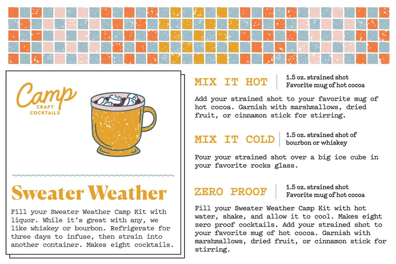 Sweater Weather Camp Craft Cocktail Mix - Pinecone Trading Co.